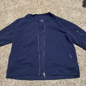 Jaanuu Deep Blue Zip-Up Jacket